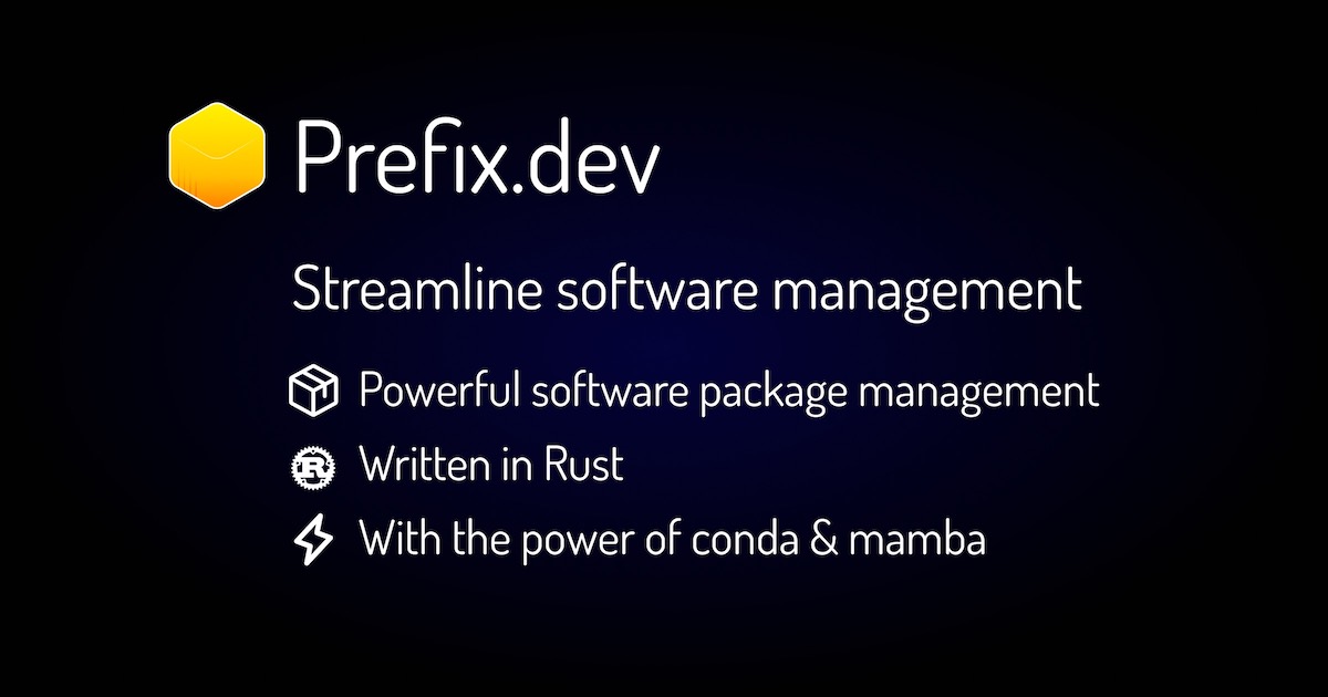 prefix.dev – solving software package management